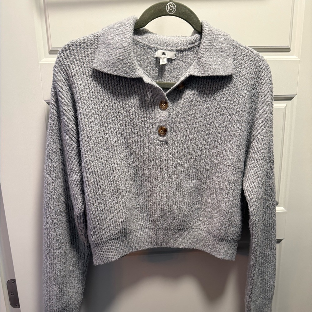 BP Gray Ribbed Sweater - Picture 2 of 2